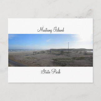Carte postale du parc national de Mustang Island