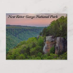 Carte postale du parc national de New River Gorge