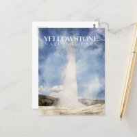 Carte postale du parc national de Yellowstone