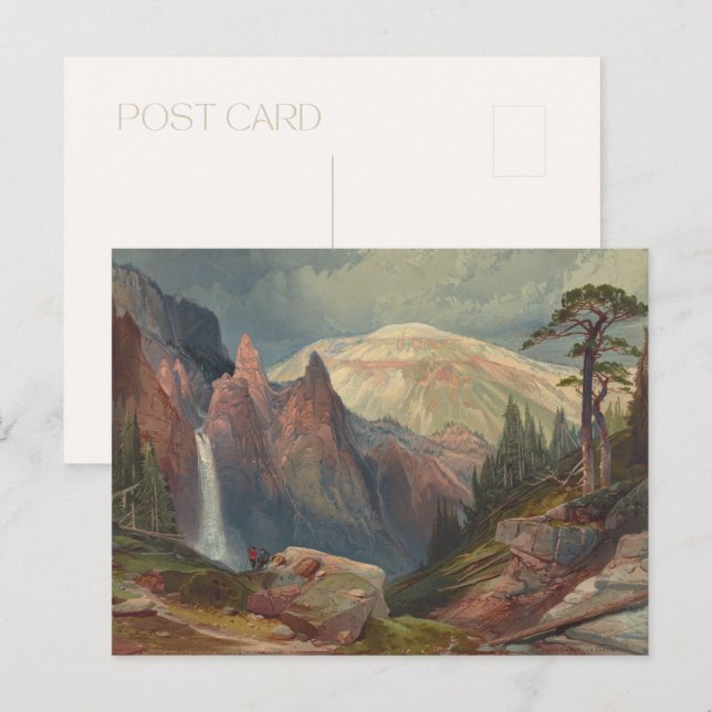 Carte postale du Parc national de Yellowstone (Devant / Derrière)