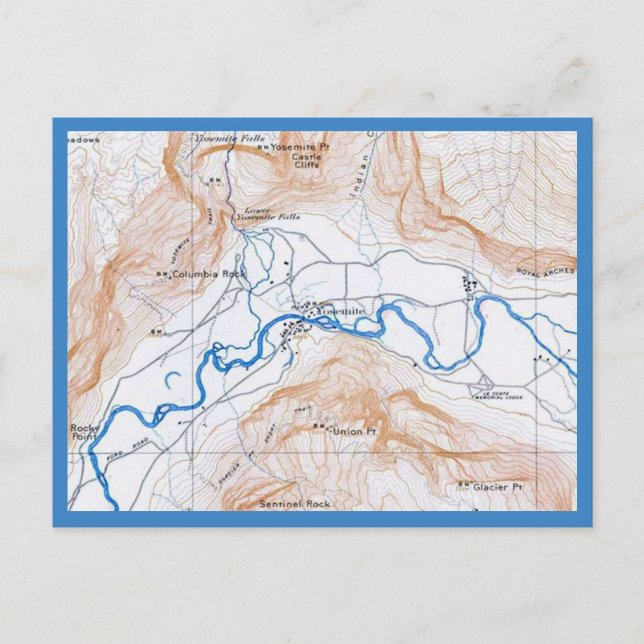 Carte postale du parc national de Yosemite (Devant)