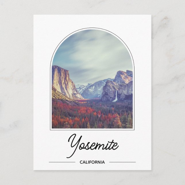 Carte postale du parc national de Yosemite (Devant)