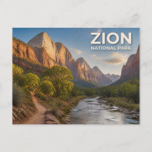 Carte postale du parc national de Zion