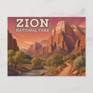 Carte postale du parc national de Zion
