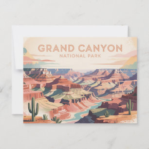 Carte postale du parc national du Grand Canyon Vin