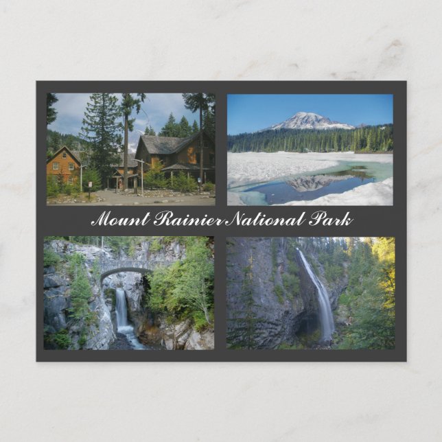 Carte postale du parc national du Mont-Rainier (Devant)