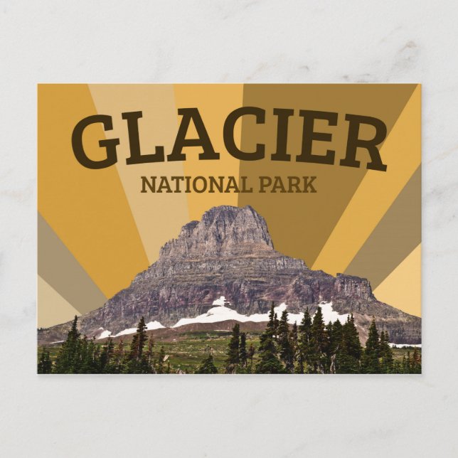 Carte postale du parc national Glacier (Devant)