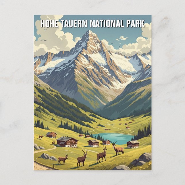 Carte postale du parc national Hohe Tauern (Devant)