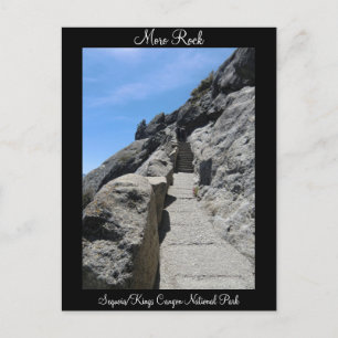 Carte postale du parc national Moro Rock Sequoia