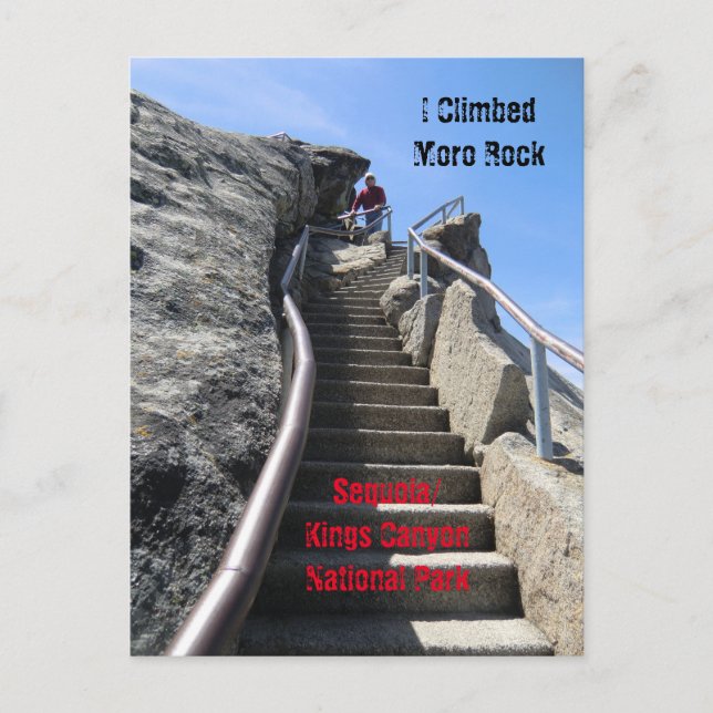 Carte postale du parc national Moro Rock Sequoia (Devant)