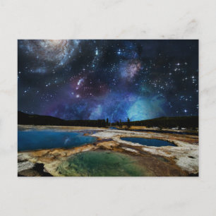Carte postale du parc national Starry Sky Yellowst