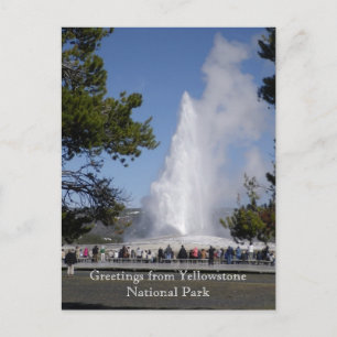 Carte postale du parc national Yellowstone