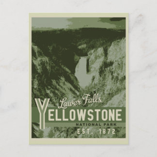 Carte postale du parc national Yellowstone Lower F