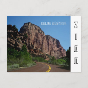 Carte postale du parc national Zion