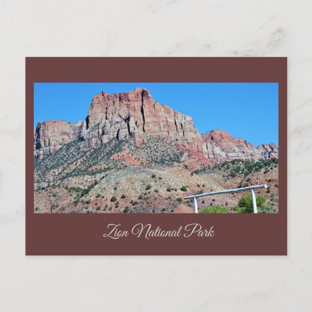 Carte postale du parc national Zion (Devant)