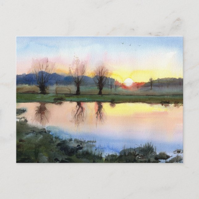Carte postale du parc Richmond au Sunset Robin Hoo (Devant)