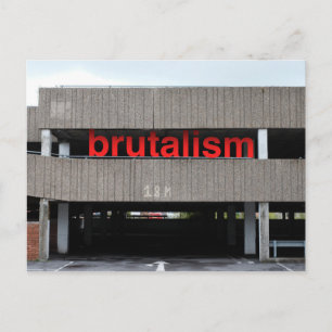 Carte postale du parking de Brutalisme