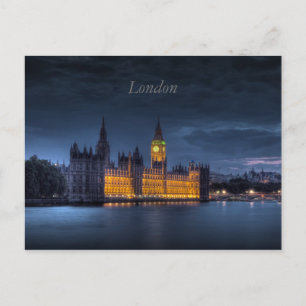 Carte postale du Parlement britannique à Londres