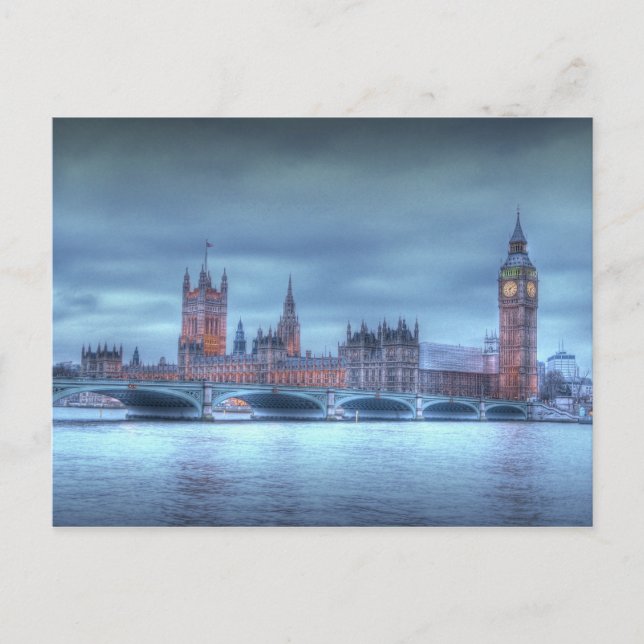 Carte postale du Parlement britannique à Londres (Devant)
