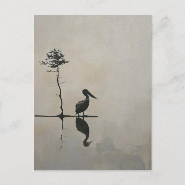 Carte postale du Pélican brun de Louisiane (Devant)