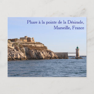 Carte postale du phare à la pointe de la Désirade