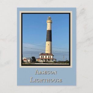 Carte postale du phare d'Absecon 