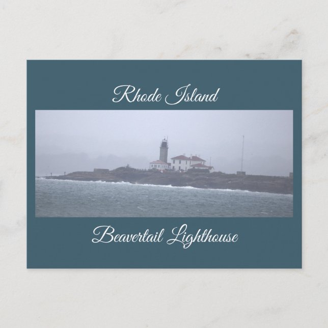 Carte postale du phare de Beavertail (Devant)