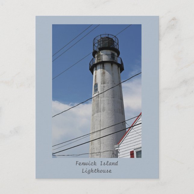 Carte postale du phare de Fenwick Island (Devant)