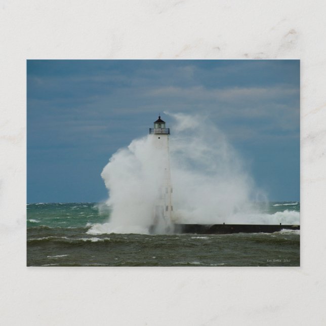 Carte postale du phare de la vague (Devant)
