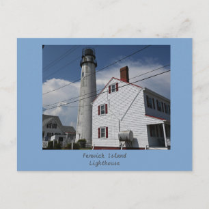 Carte postale du phare de l'île Fenwick
