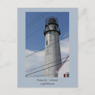 Carte postale du phare de l'île Fenwick
