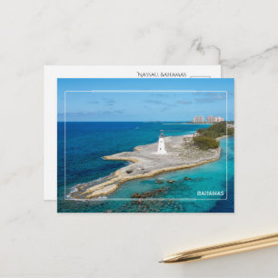 Carte postale du phare de Nassau Bahamas