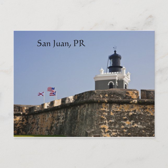 Carte postale du phare de San Juan (Devant)