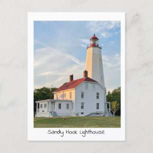 Carte postale du phare de Sandy Hook