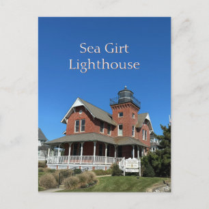 Carte postale du phare de Sea Girt