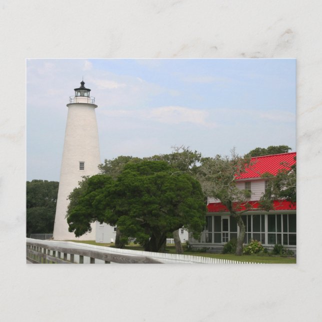 Carte postale du phare d'Ocracoke (Devant)
