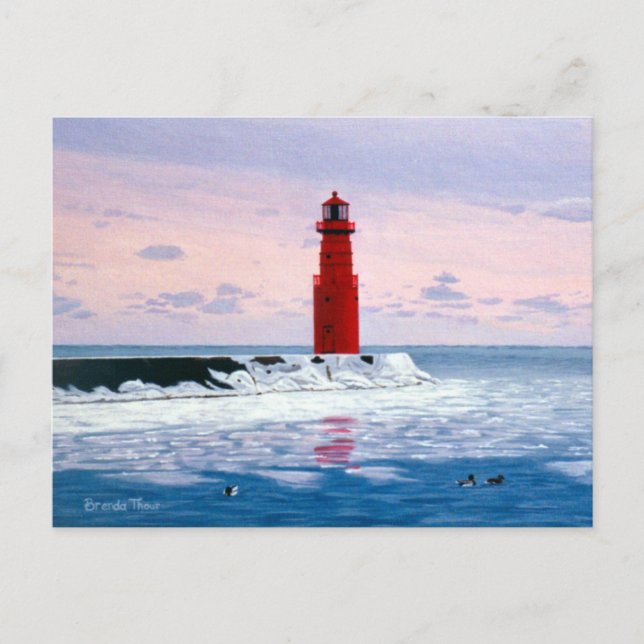 Carte postale du phare Icy Waters (Devant)