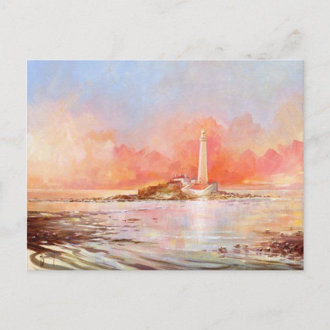 Carte postale du phare St Marys (Devant)
