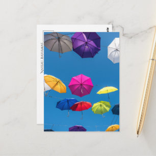 Carte postale du plafond de la rue des parapluies 