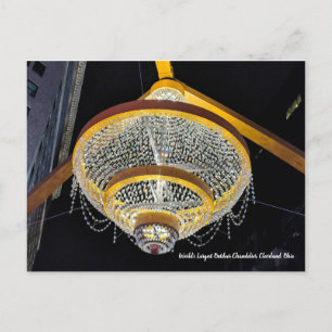 Carte postale du plus grand lustre extérieur du mo