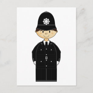 Carte postale du policier britannique