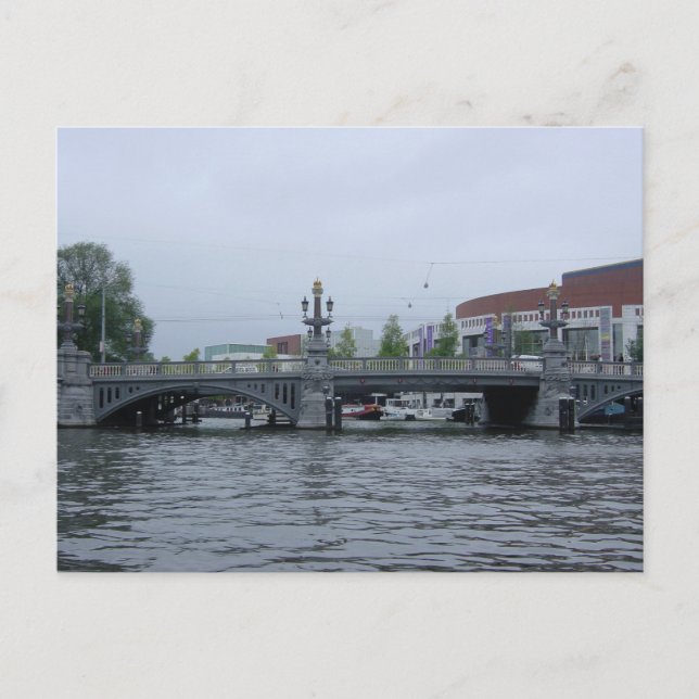 Carte postale du pont d'Amsterdam (Devant)