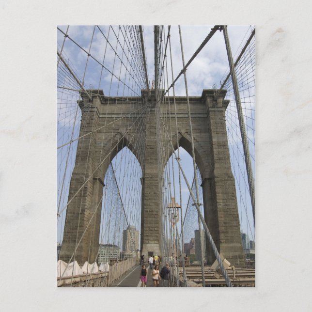 carte postale du pont de Brooklyn (Devant)