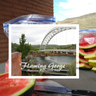Carte postale du pont de Cart Creek à Flaming Gorg