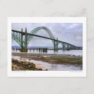 Carte postale du pont de la baie de Yaquina