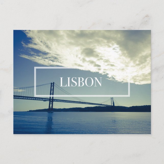 Carte postale du pont de Lisbonne (Devant)