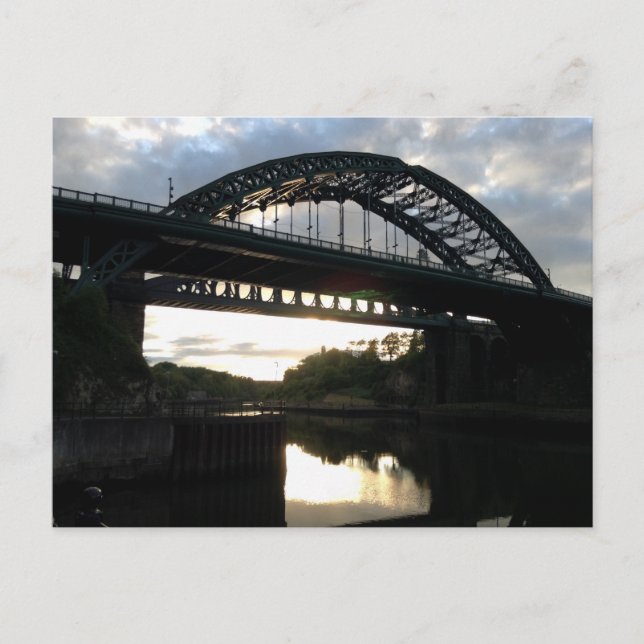 Carte postale du pont de Wearmouth à Sunderland (Devant)