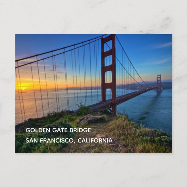 Carte postale du pont Golden Gate (Devant)