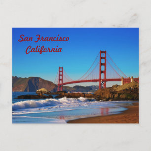Carte postale du pont Golden Gate de San Francisco