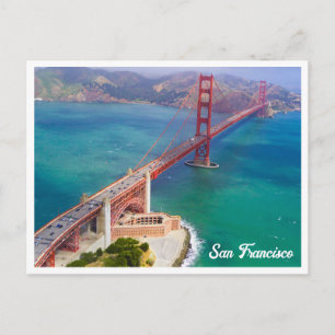 Carte postale du pont Golden Gate de San Francisco
